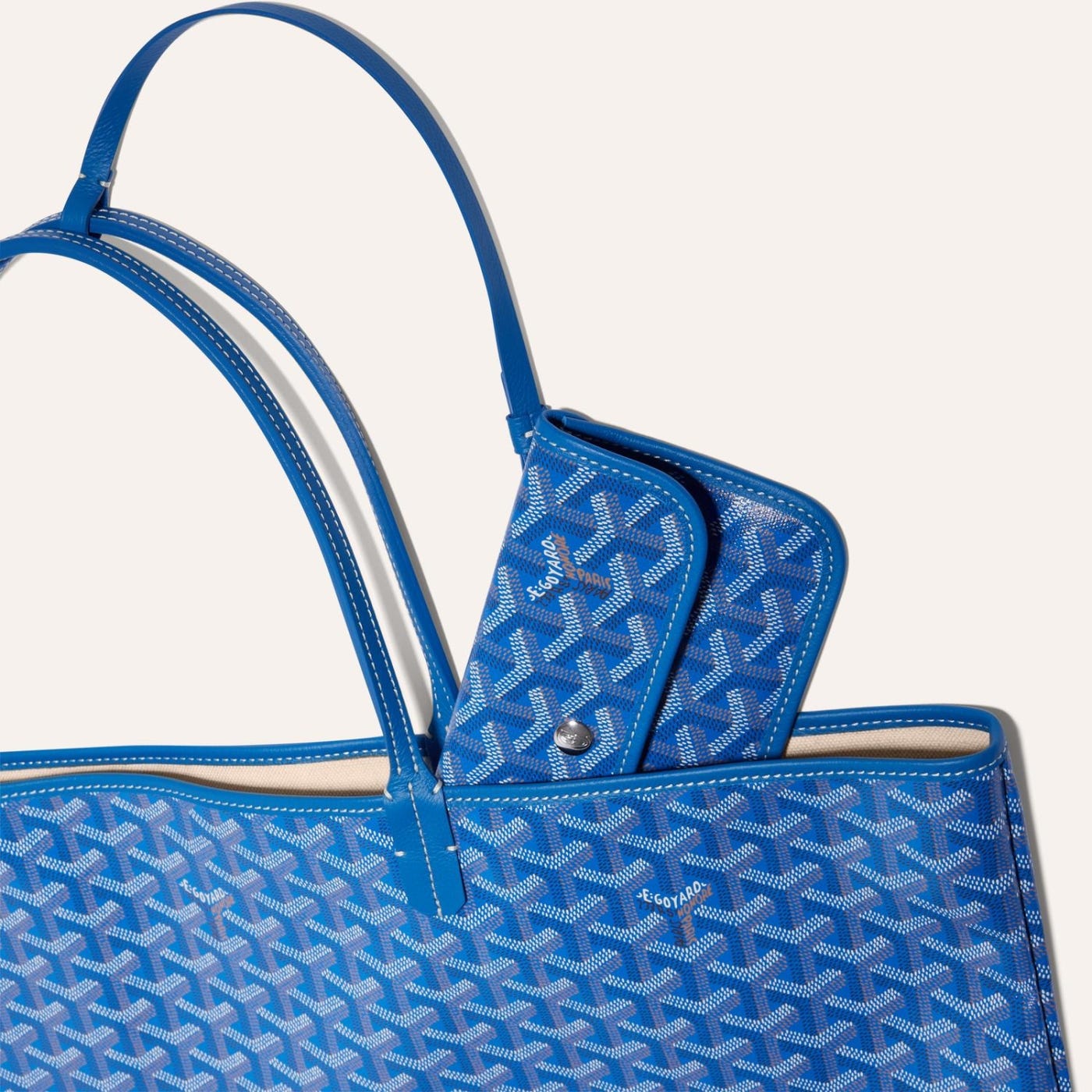 Goyard Saint Louis GM Tote Bag Sky Blue - Image 4